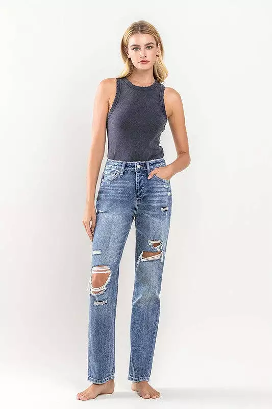 90'S Vintage Slim Straight Jean