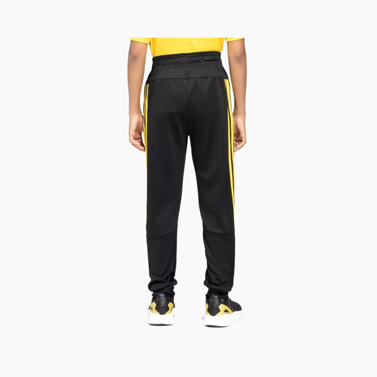 Adidas Boy TI 3 Stripes Printed Kids Pant (8-16 Year) -Black/Bold Gold