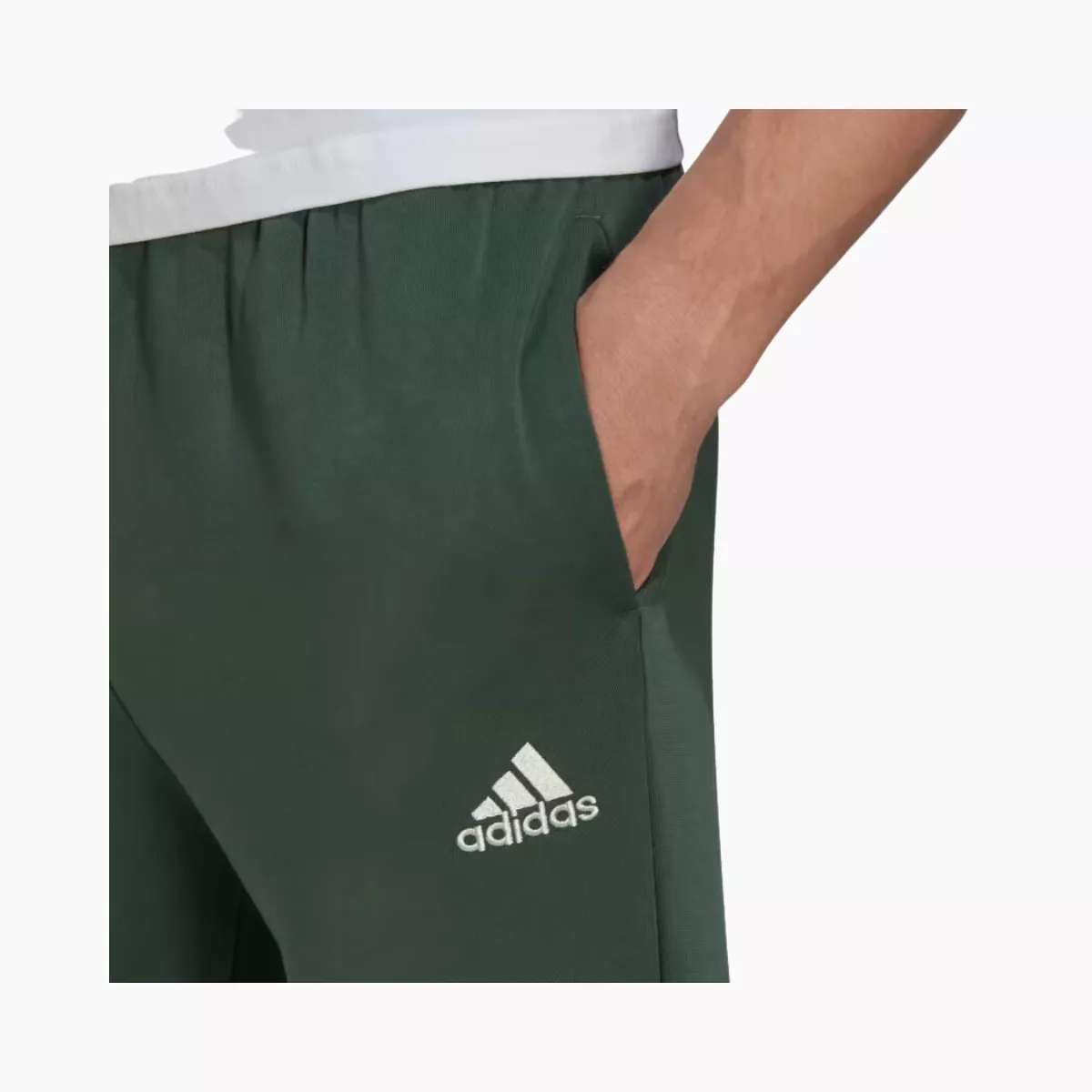 Adidas Essentials Fleece Regular Men's Pant -Green Oxide/Linen Green