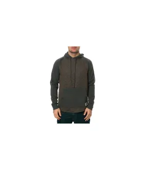 Ambig Mens The Cy 2 Tone Quilted Hoodie Sweatshirt