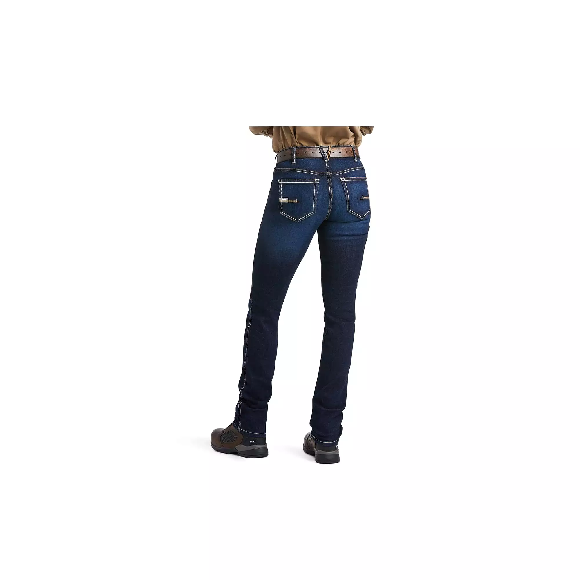 Ariat Womens Rebar Perfect Rise Work Flex Riveter Slim Leg Jean Frances