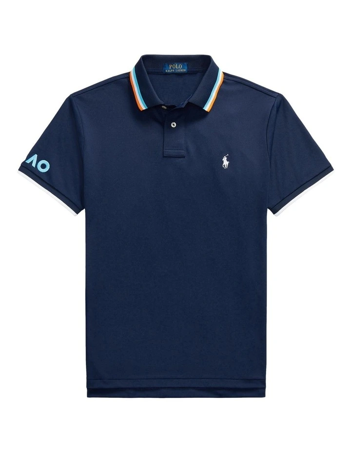 Australian Open Custom Slim Polo Shirt in Navy