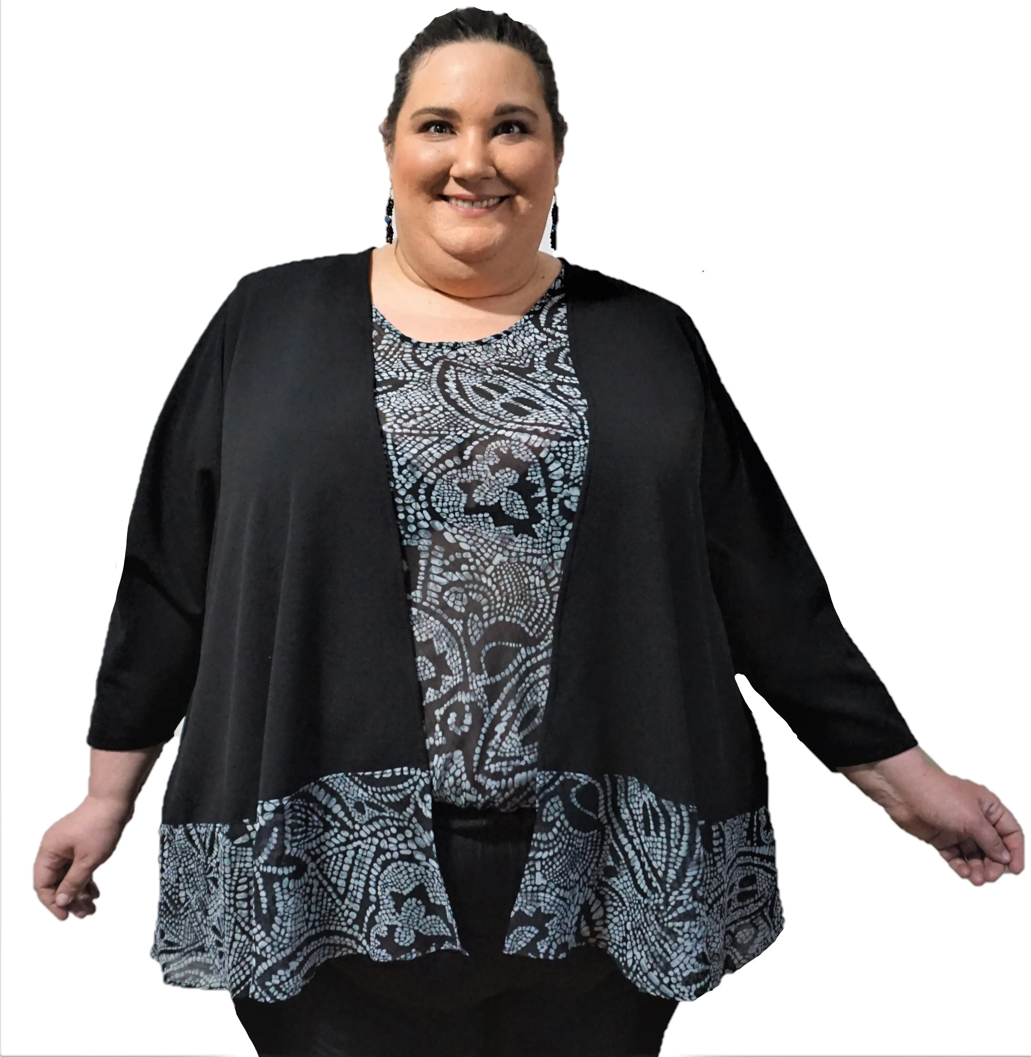 Batik Plus Size Jacket