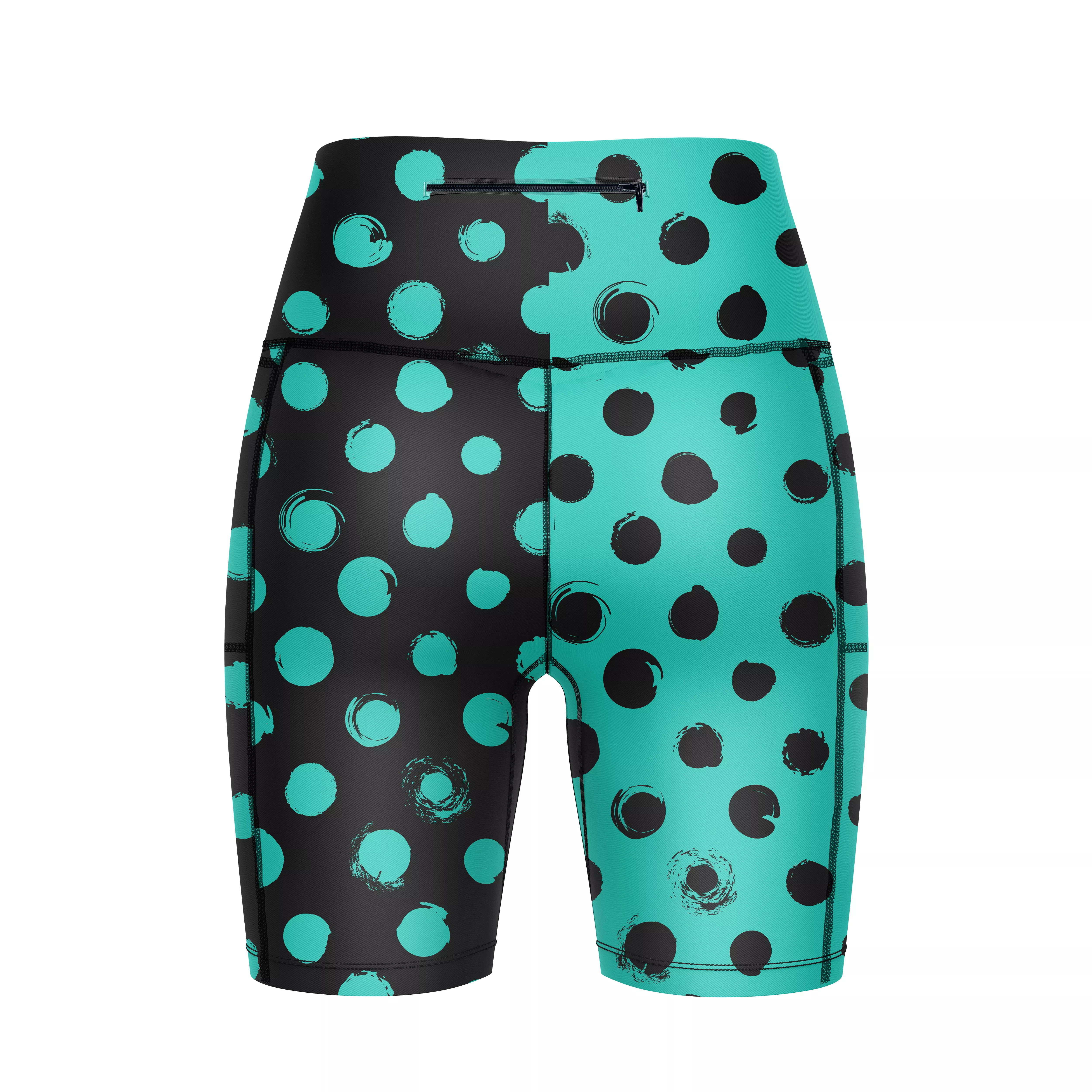 ''Breath of fresh air'' green fitted shorts