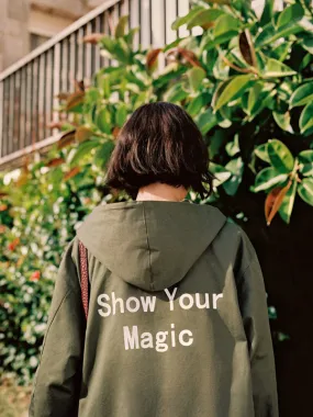 Brown Parka Jacket ‘Show Your Magic’