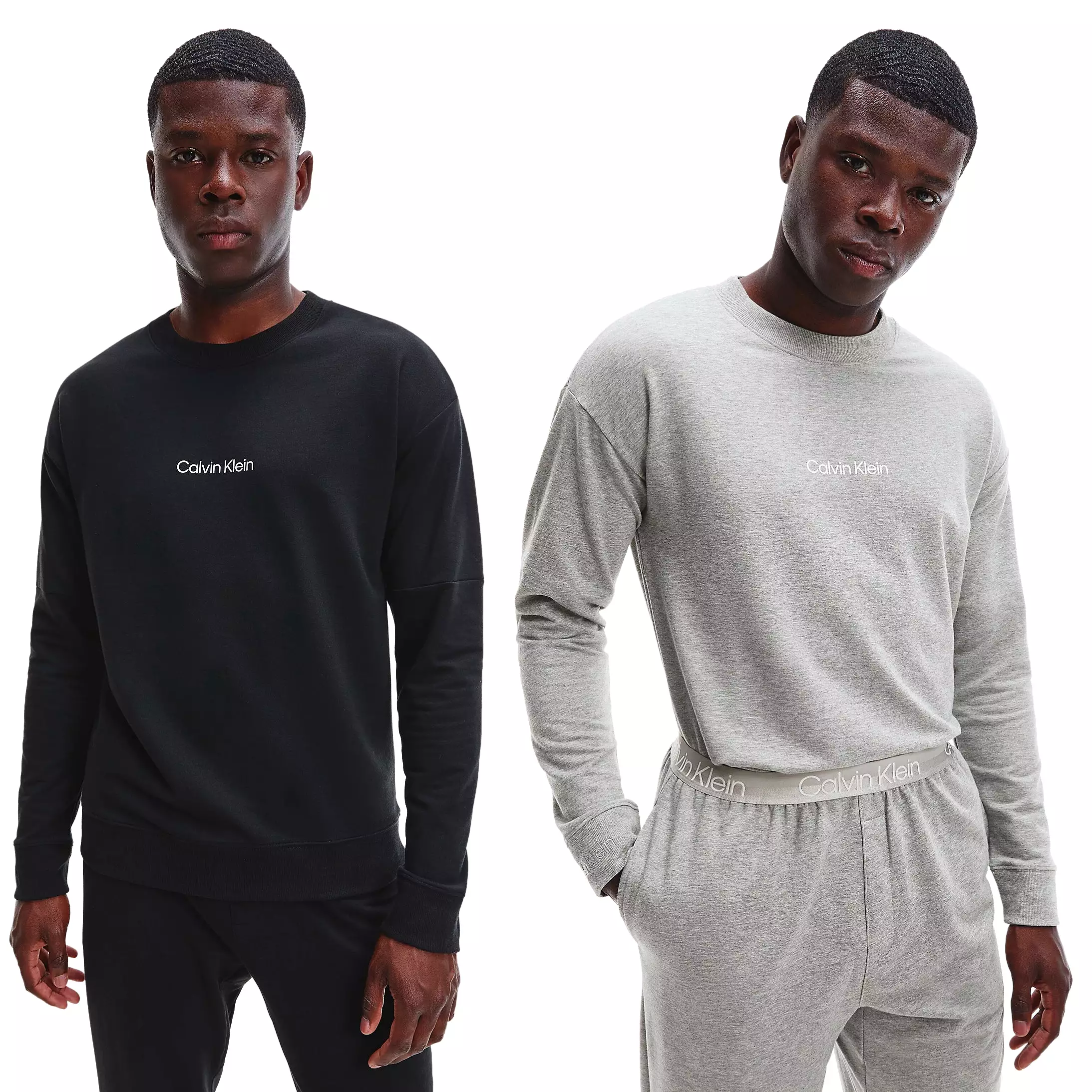 Calvin Klein Mens Lounge Crew Neck Sweatshirt - Modern Structure