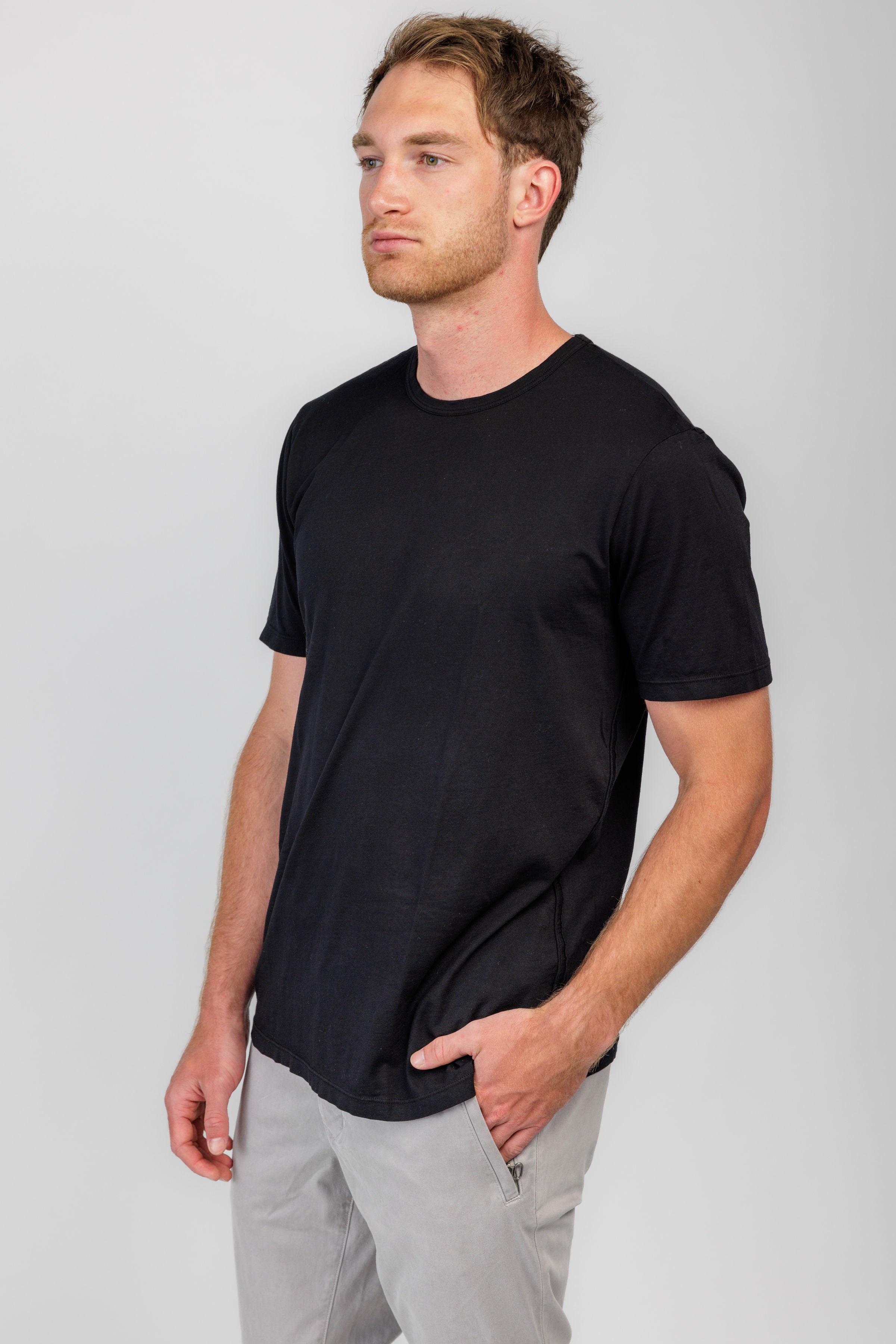 Classic Crewneck T-Shirt in Jet Black