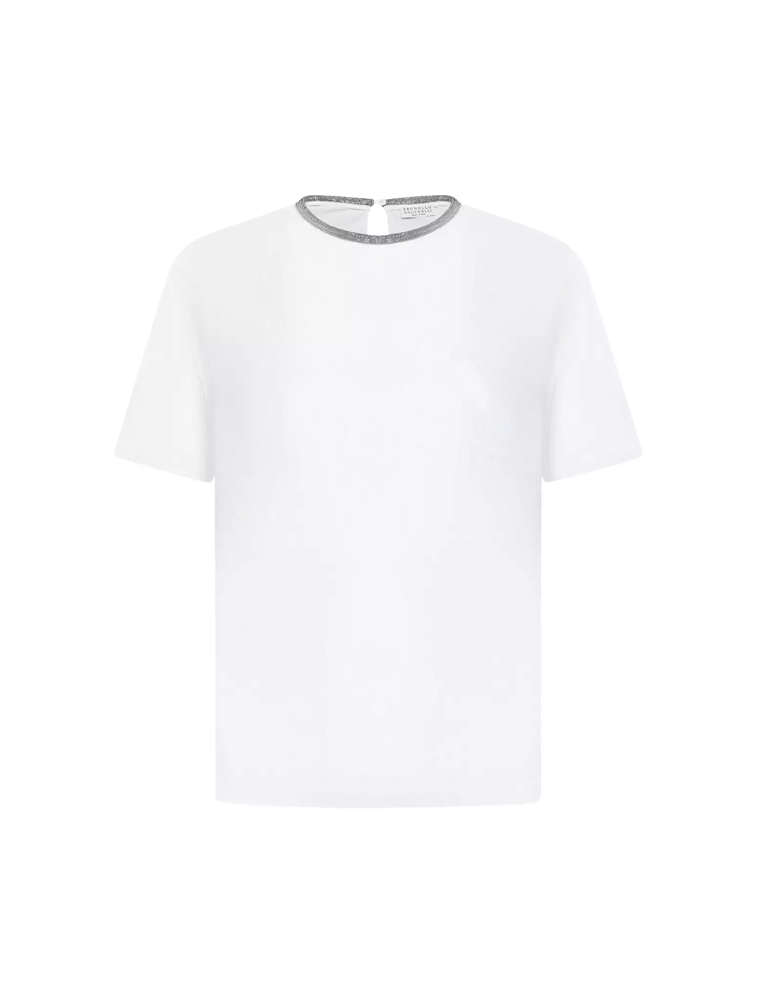 Cotton T-shirt with jewel