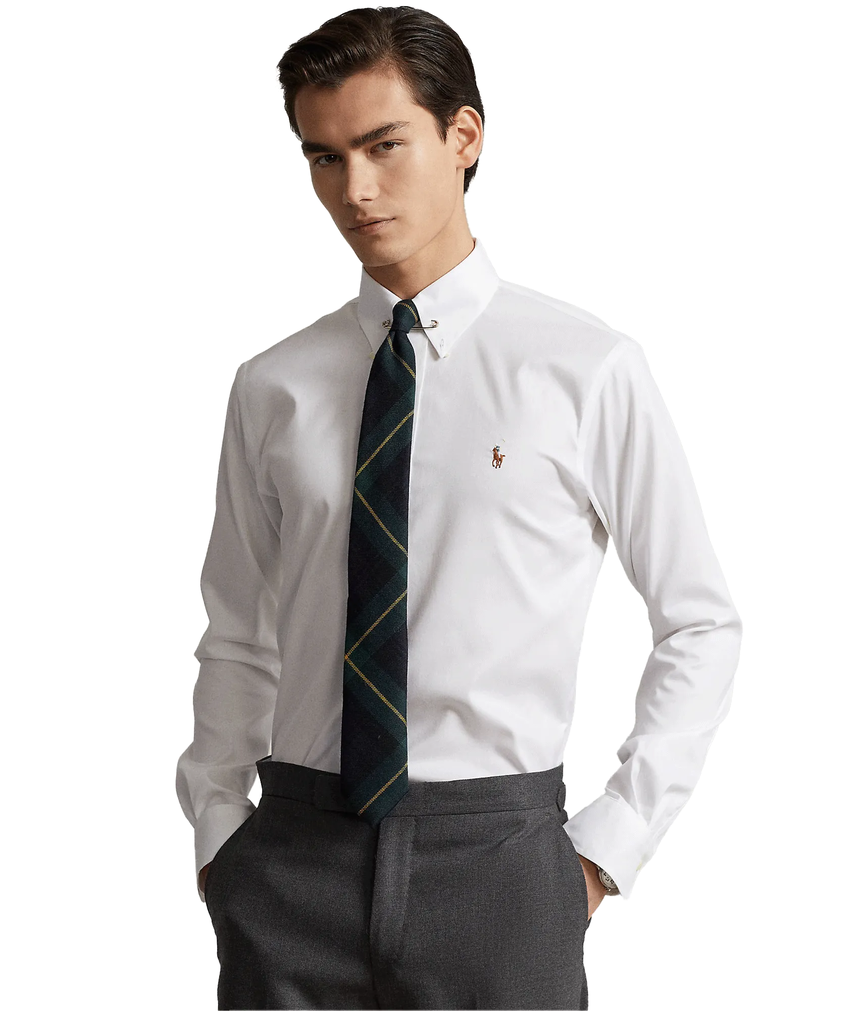 Custom Fit Oxford Shirt - White