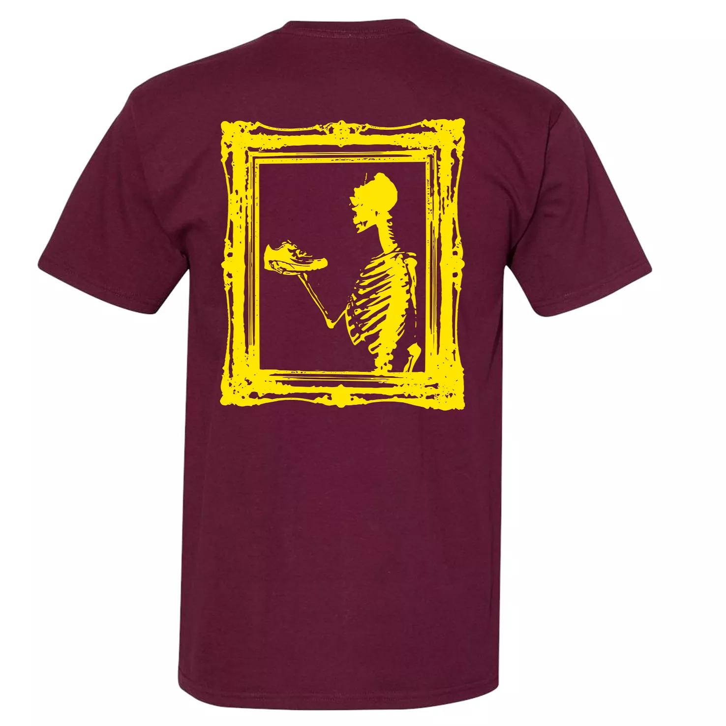 Custom NTWRK Air Max Day Skeleton Frame T-Shirt Burgundy