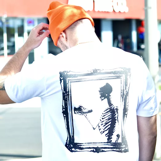 Custom NTWRK Air Max Day Skeleton Frame T-Shirt White