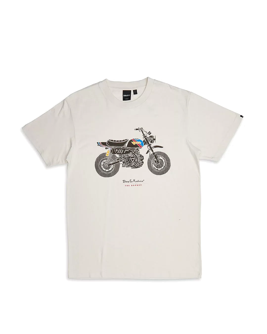 DEUS T-SHIRT MONKEY VINTAGE WHITE