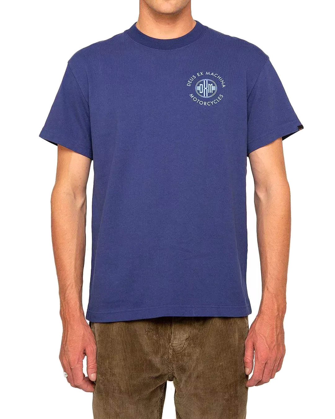 DEUS T-SHIRT TENOR TEE WORKWEAR BLUE