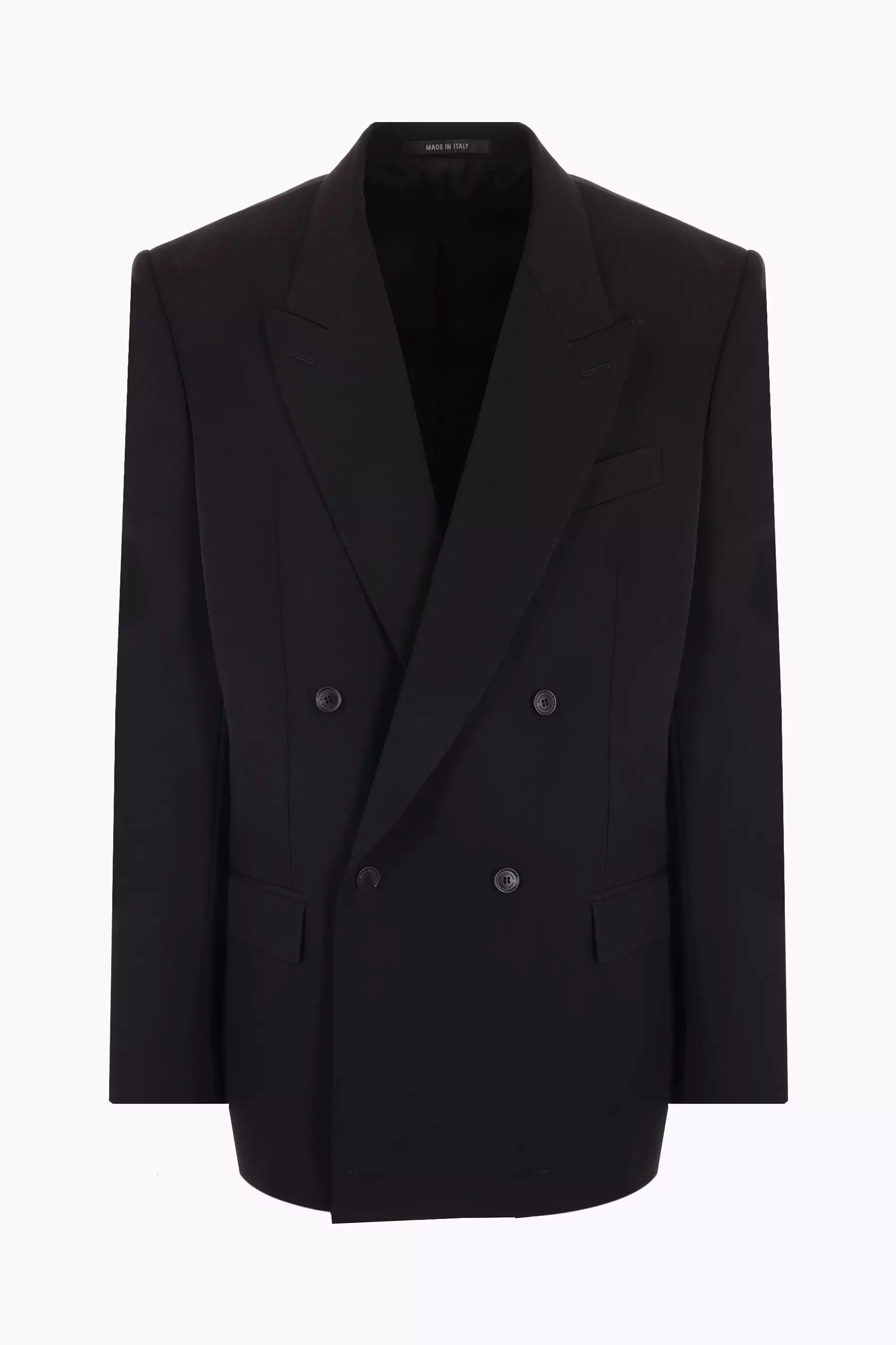 double-breasted wool jacket