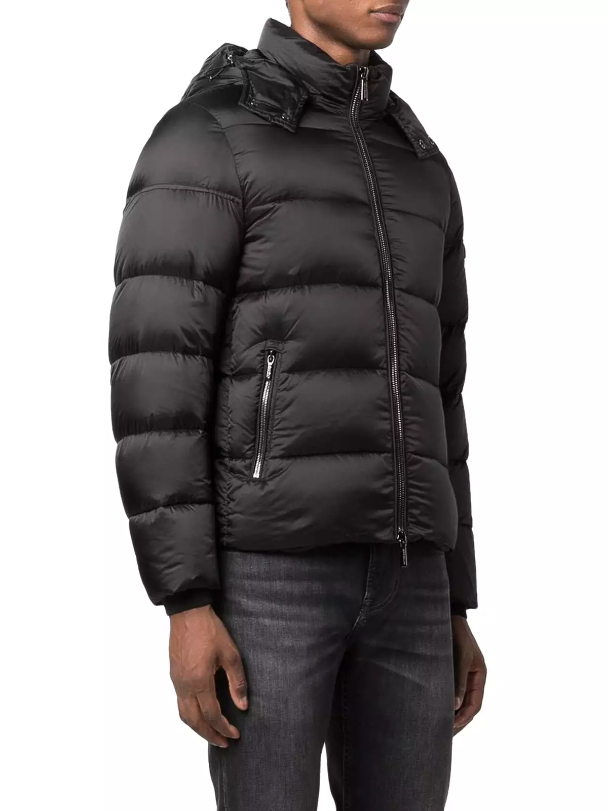 Down jacket with zip