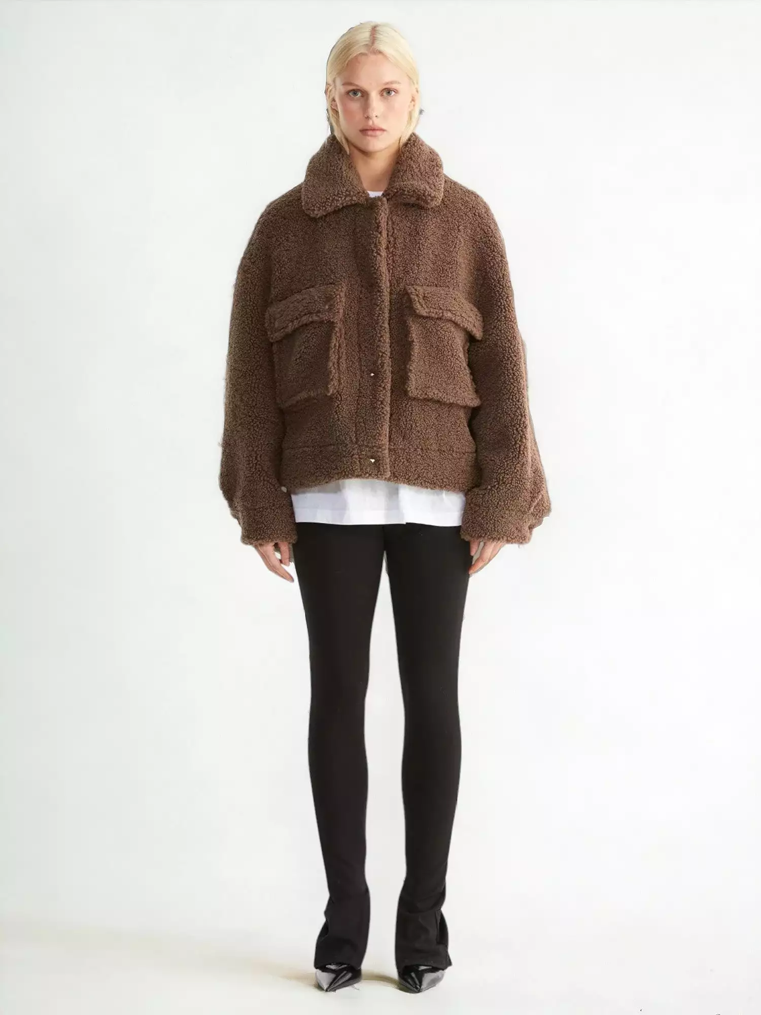 Emery Faux Fur Jacket | Cocoa