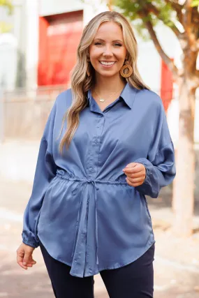 For The Weekend Blouse, Denim