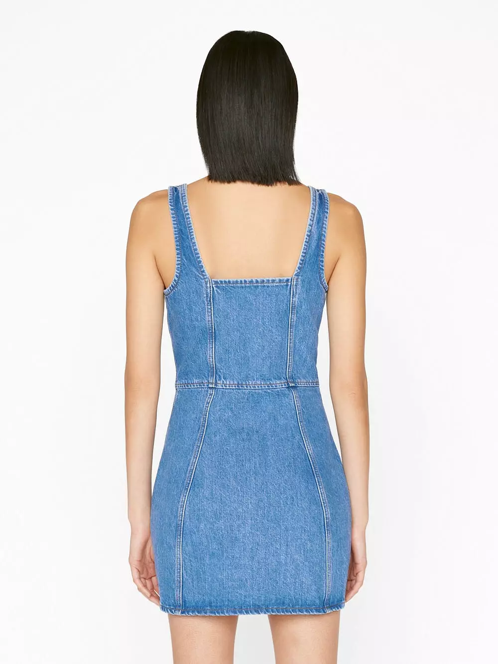 FRAME Denim Bustier Zip Dress