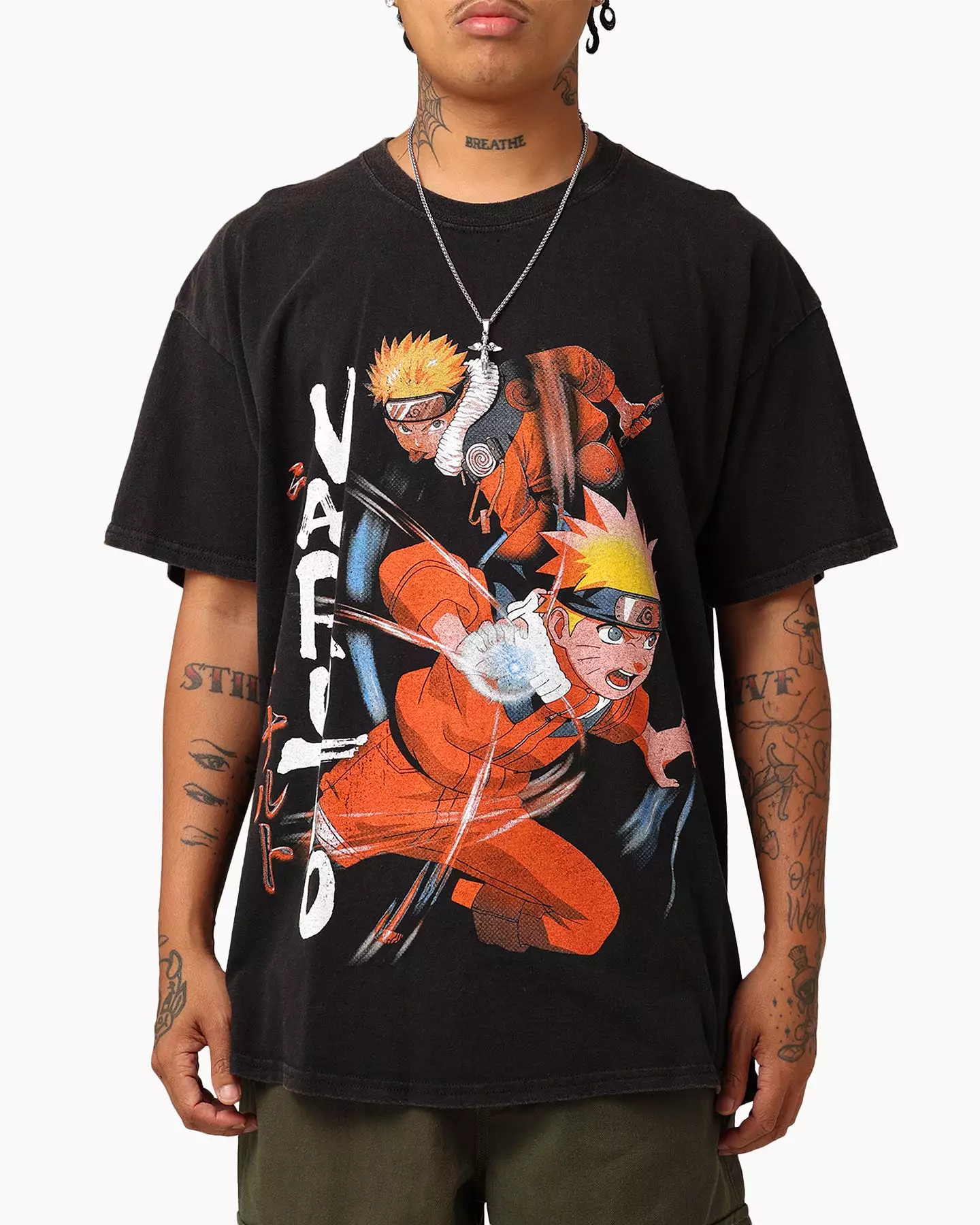 Goat Crew X Naruto Vintage T-Shirt Black Wash