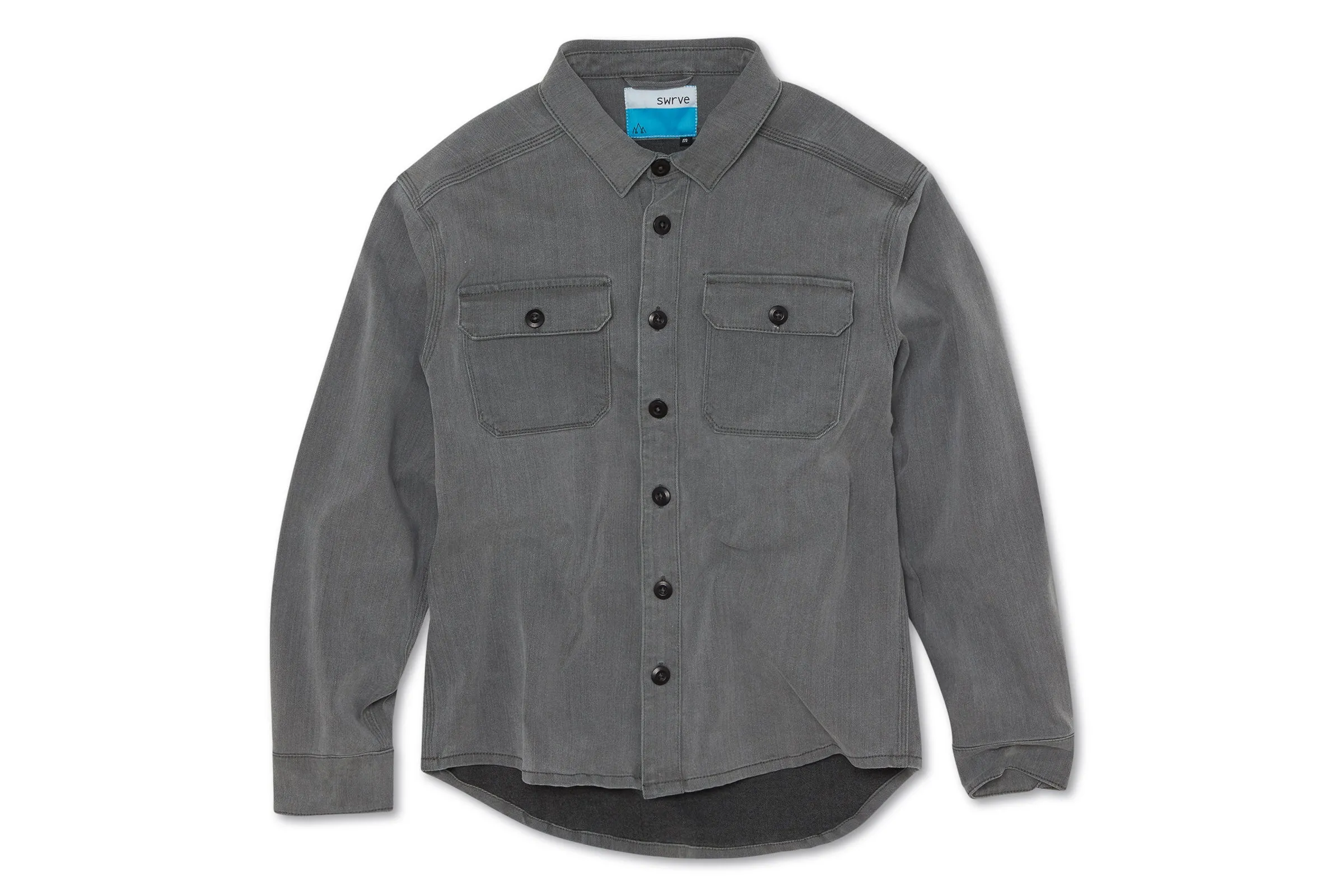 heavyweight CORDURA DENIM shirt jacket with 4-way stretch