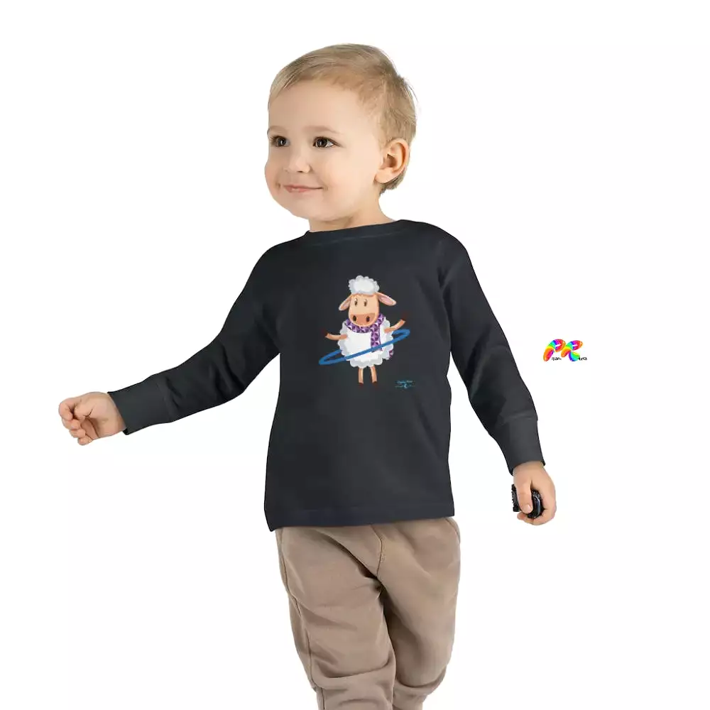 Hoop Sheep Toddler Long Sleeve T-Shirt