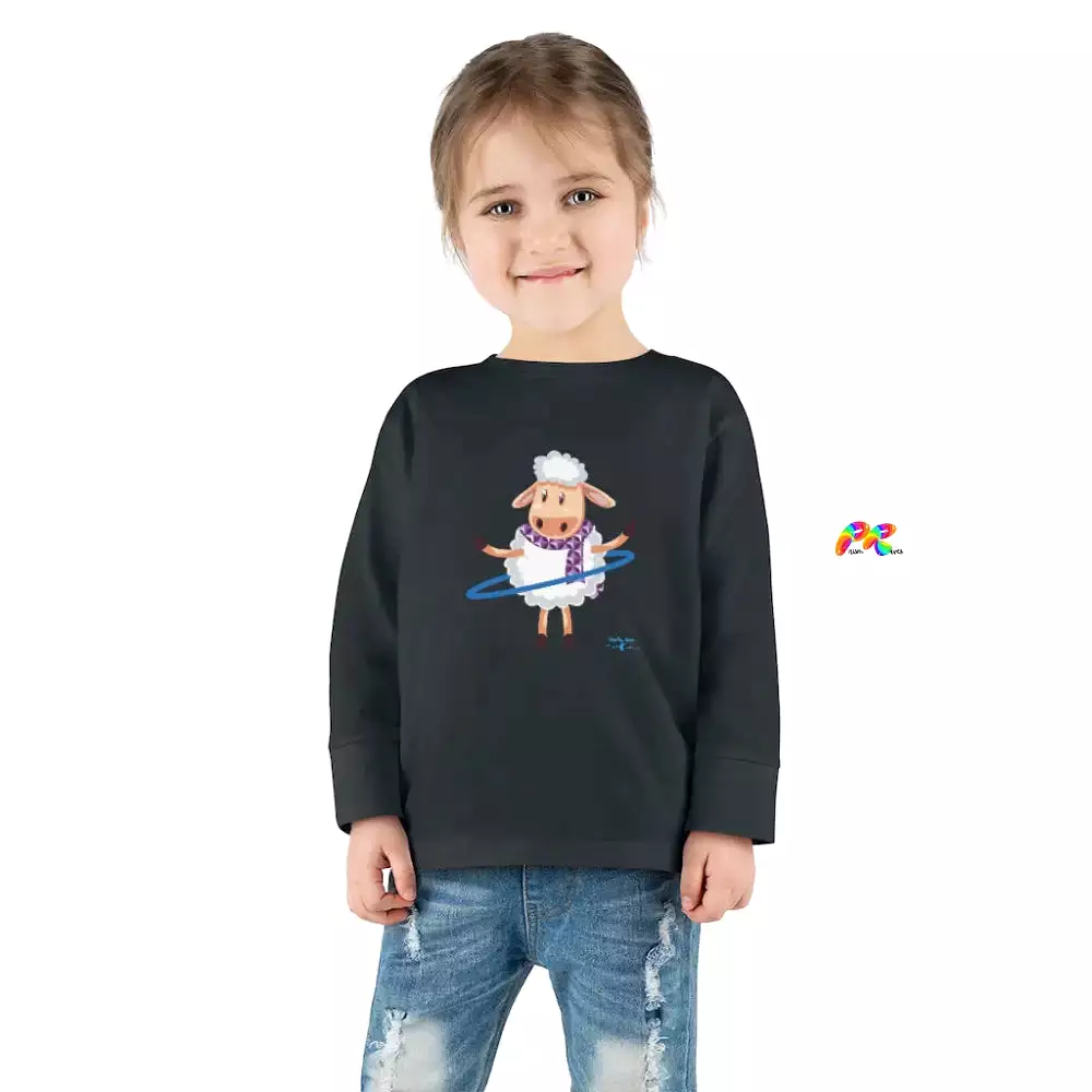 Hoop Sheep Toddler Long Sleeve T-Shirt