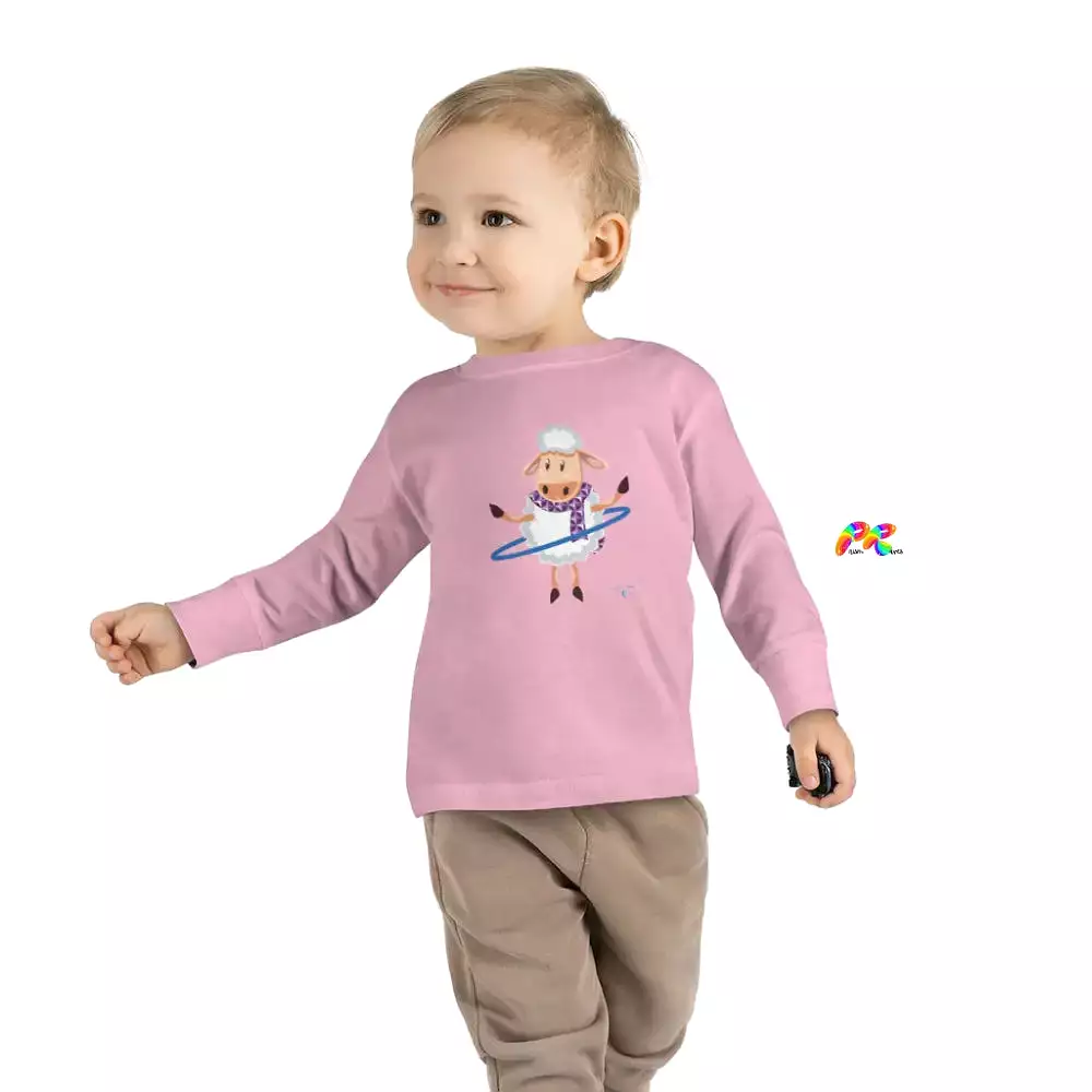 Hoop Sheep Toddler Long Sleeve T-Shirt