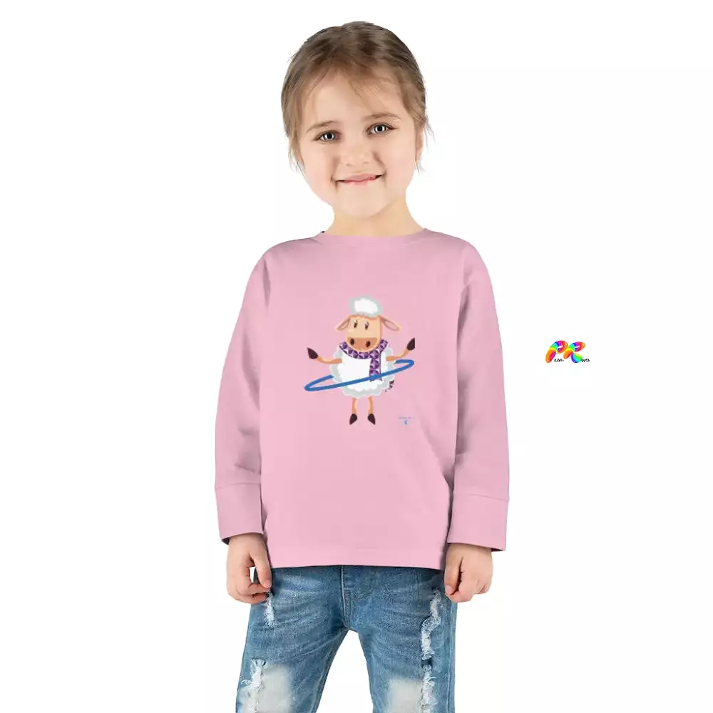 Hoop Sheep Toddler Long Sleeve T-Shirt