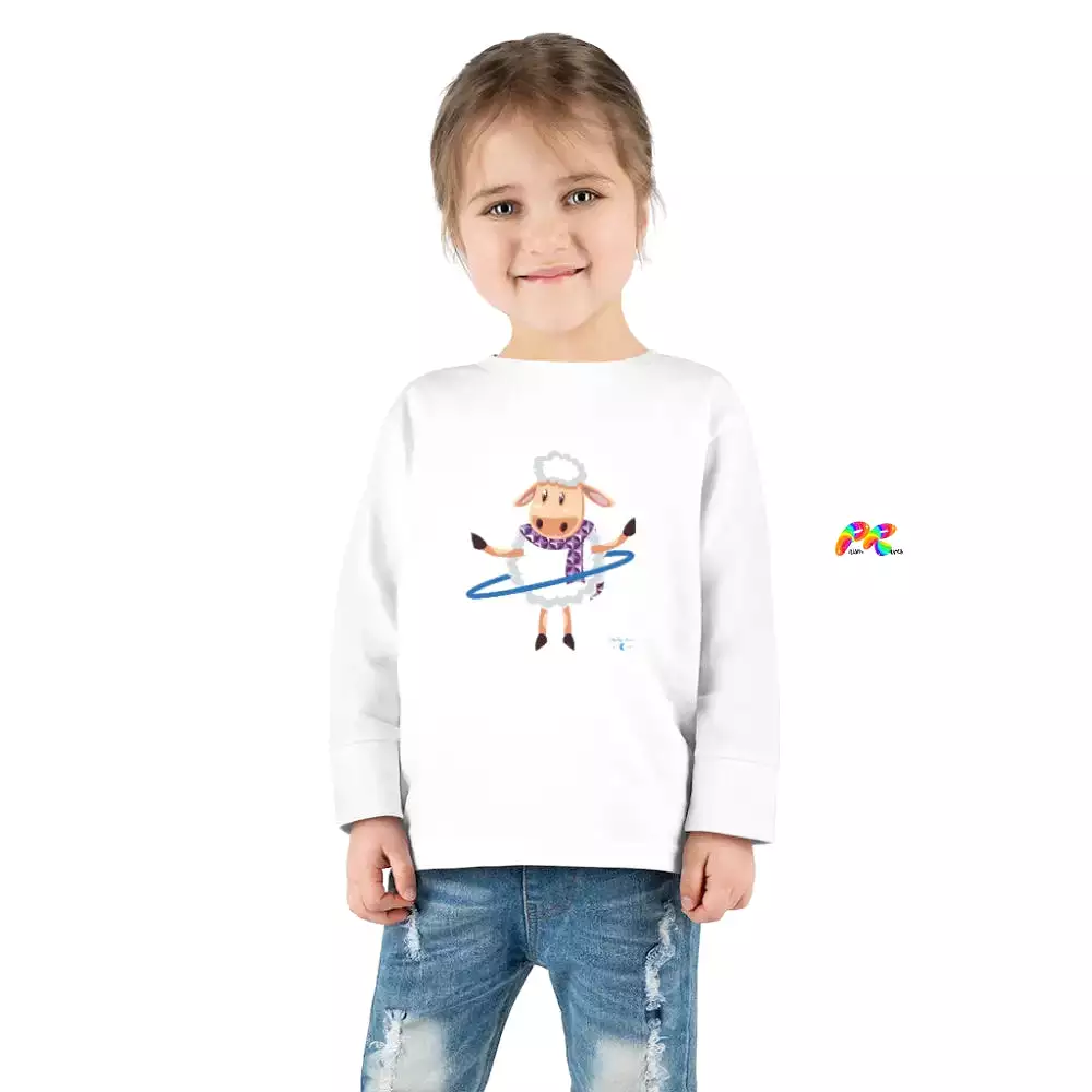 Hoop Sheep Toddler Long Sleeve T-Shirt