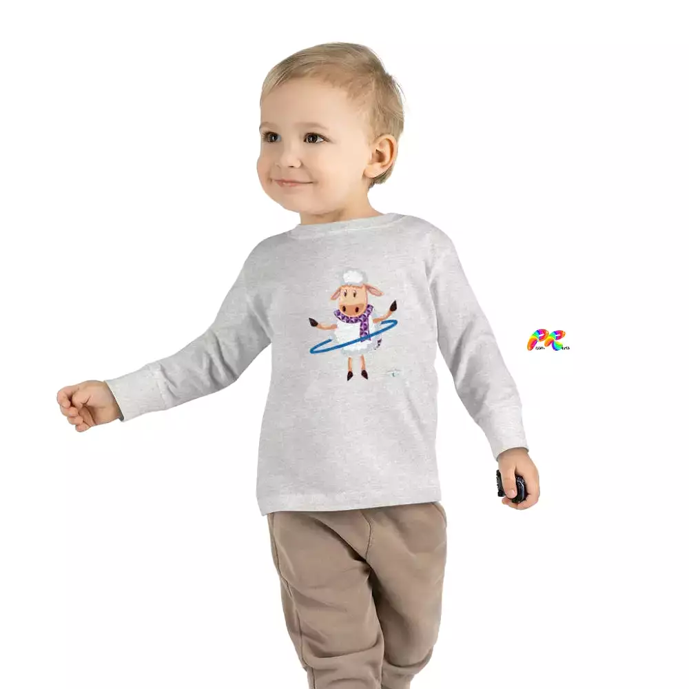 Hoop Sheep Toddler Long Sleeve T-Shirt