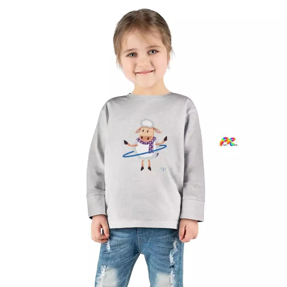 Hoop Sheep Toddler Long Sleeve T-Shirt