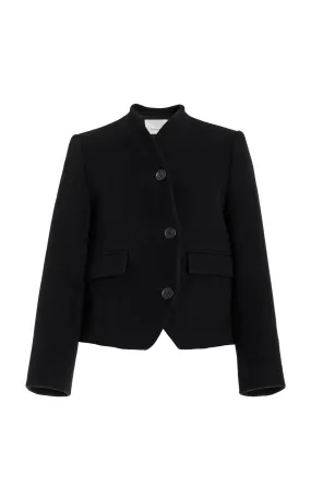 House of Dagmar Curved Wool-Blend Jacket