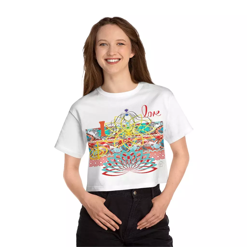 I Love REIKI Cropped T-Shirt