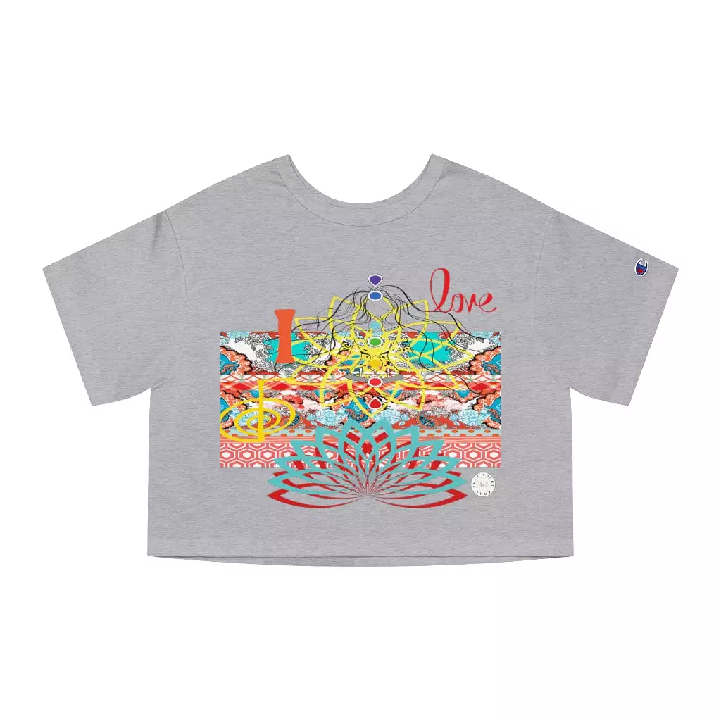 I Love REIKI Cropped T-Shirt