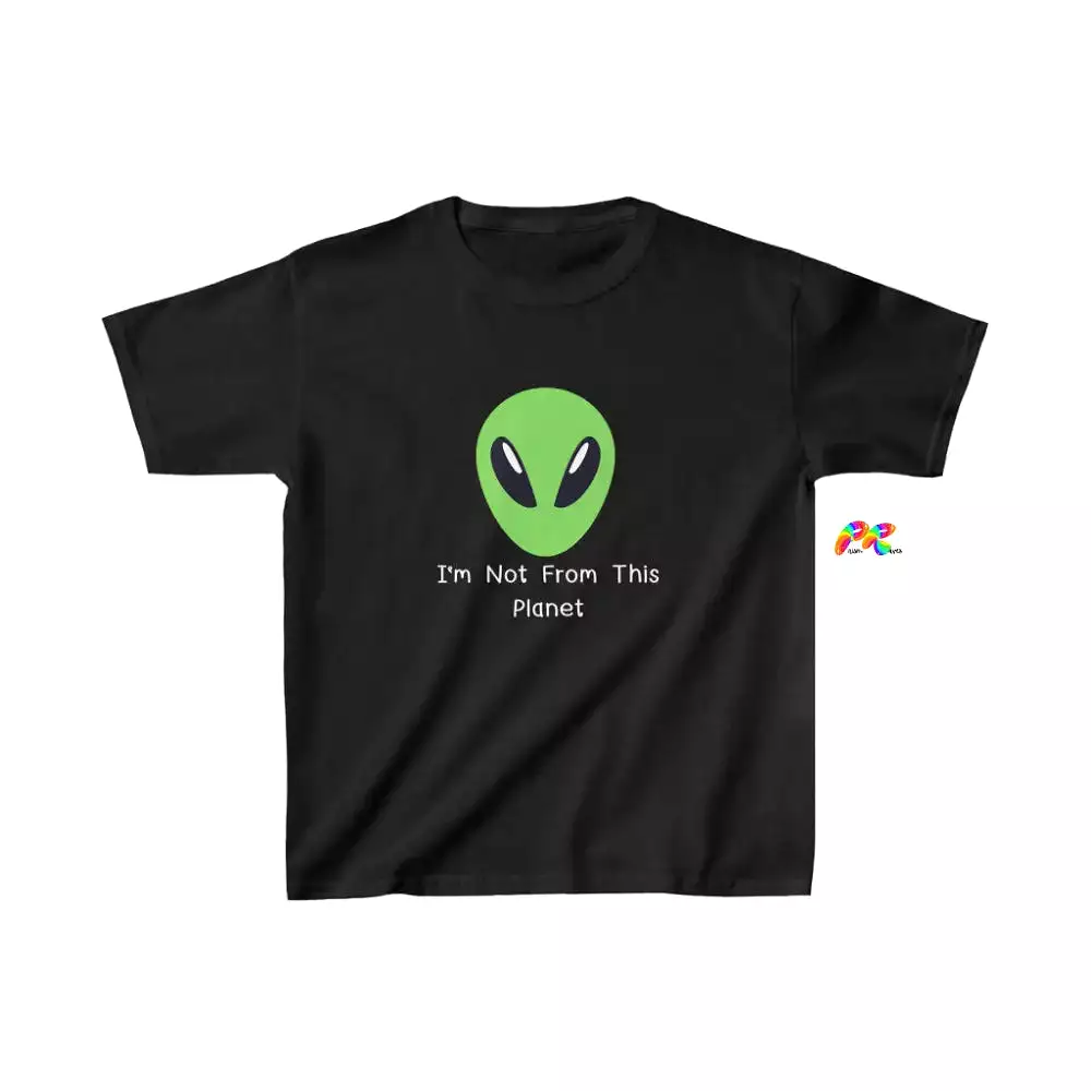 I'm Not From This Planet Alien Kids Heavy Cotton T-Shirt