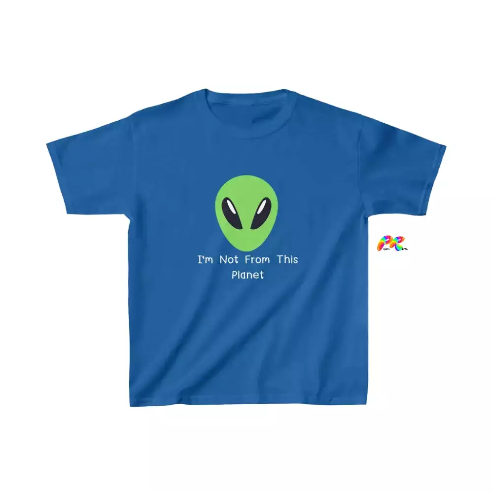 I'm Not From This Planet Alien Kids Heavy Cotton T-Shirt