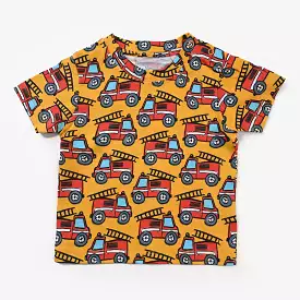 Infant Boys Cotton Jersey Round Neck T-Shirt Truck-L.Chrome