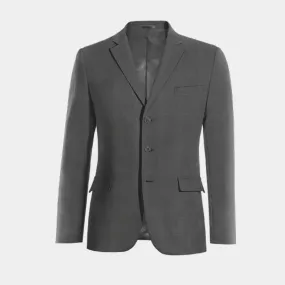 Iron grey super 100s Pure wool slim fit three buttons Jacket