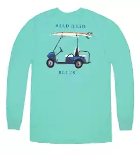 Island Tee - Long Sleeve Golf Cart - Seafoam