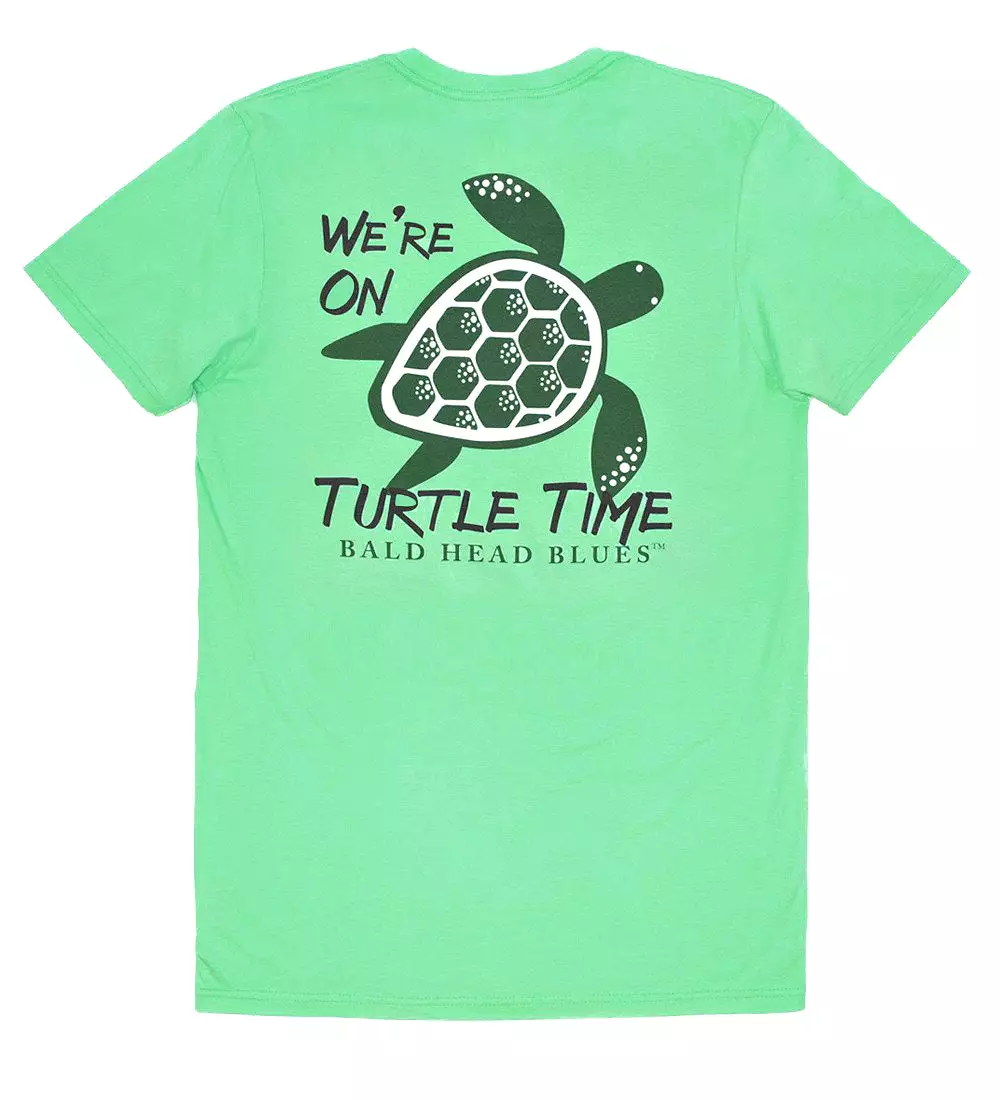 Island Tee - Short Sleeve Turtle Time - Clover Green