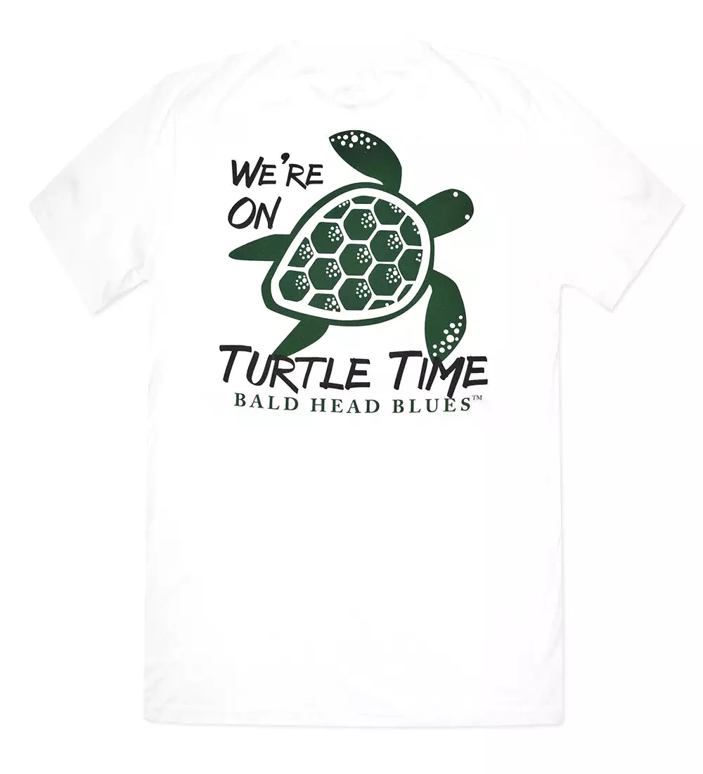 Island Tee - Short Sleeve Turtle Time - White