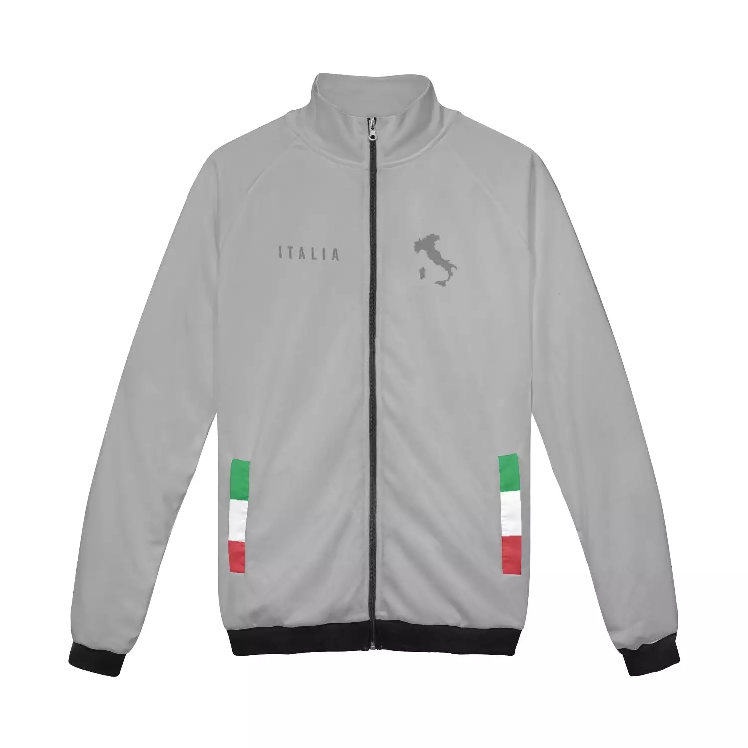 Italian boot zip Jacket grey