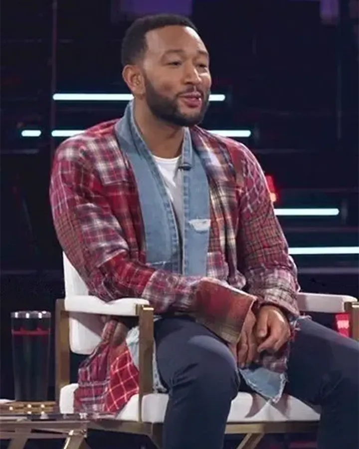 John Legend Patchwork Jacket Red - William Jacket