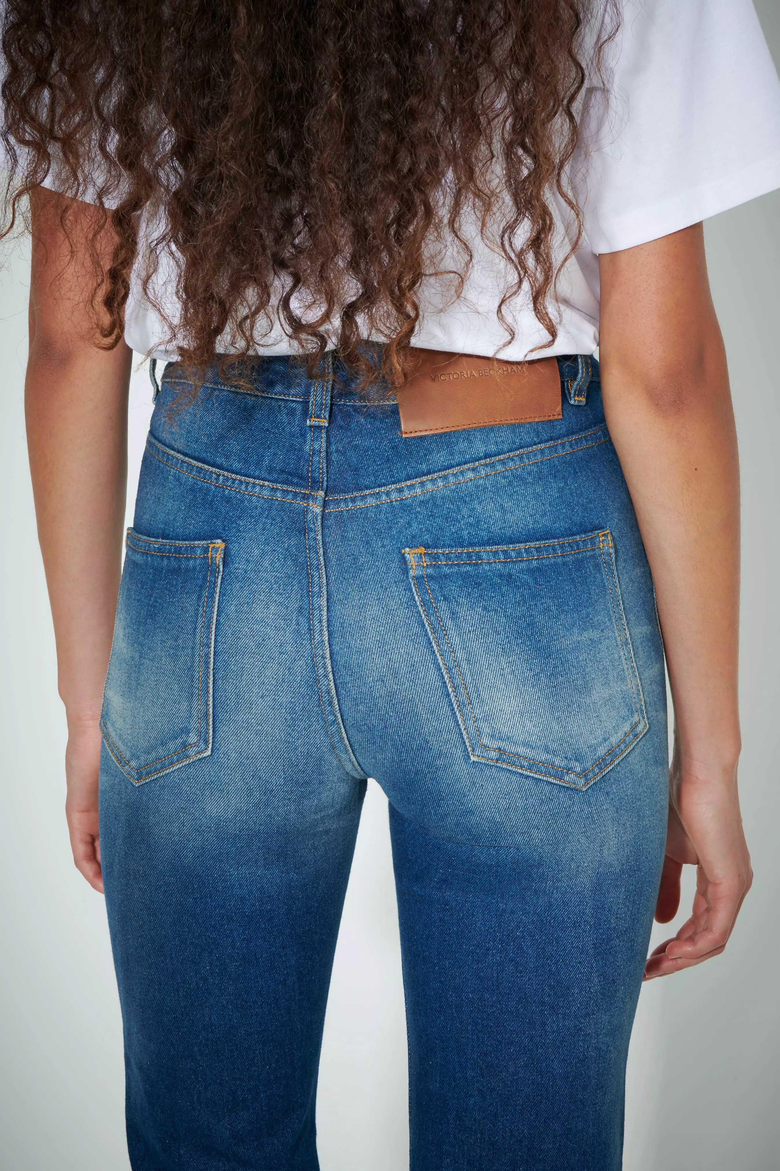 Julia High Waisted Straight Leg Jean in Haze Wash