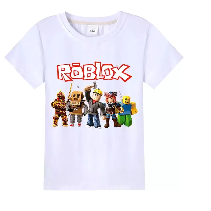 Kids Robloxing Child for Hooded Top Tees Fall Winter Kid 3D Print Casual Tshirt Boys Game Sport Cotton T-Shirt Clothing S4596603