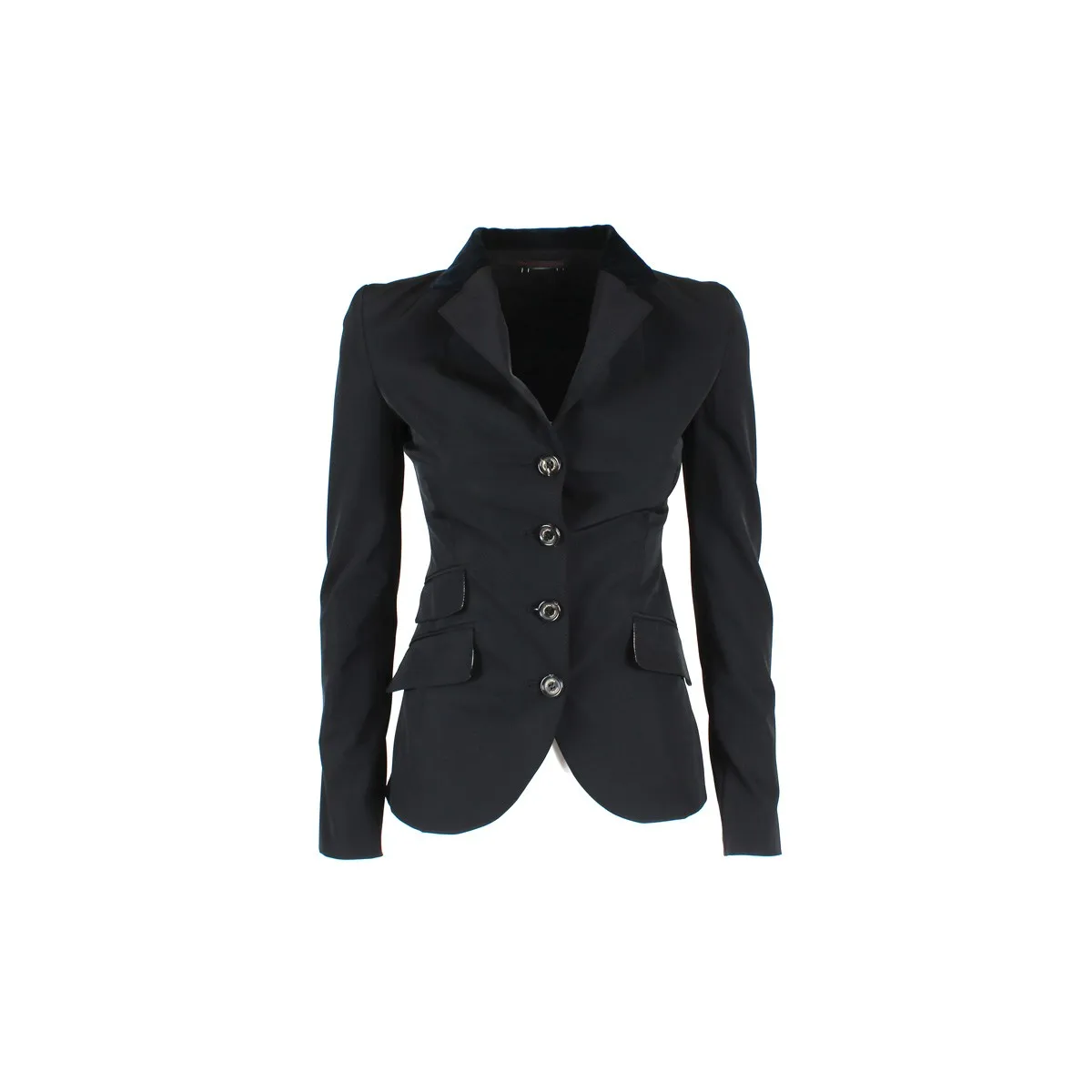 LADIES UNLINED SHOW/COMPETITION JACKET BY CAVALLERIA TOSCANA. Blue