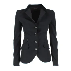 LADIES UNLINED SHOW/COMPETITION JACKET BY CAVALLERIA TOSCANA. Blue