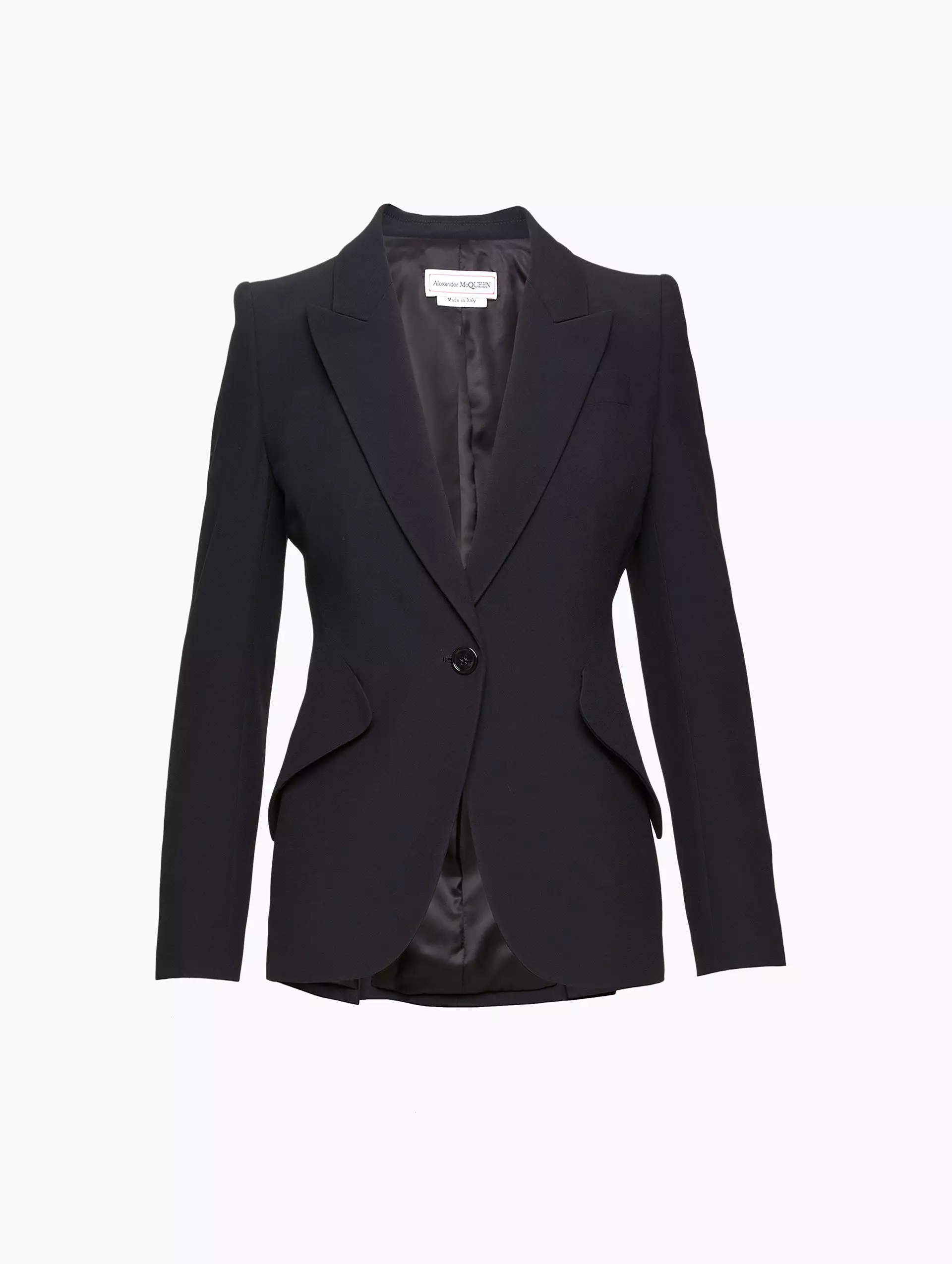 Leaf Crepe Single Button Blazer