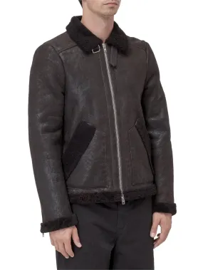 Leather Jacket with Zip