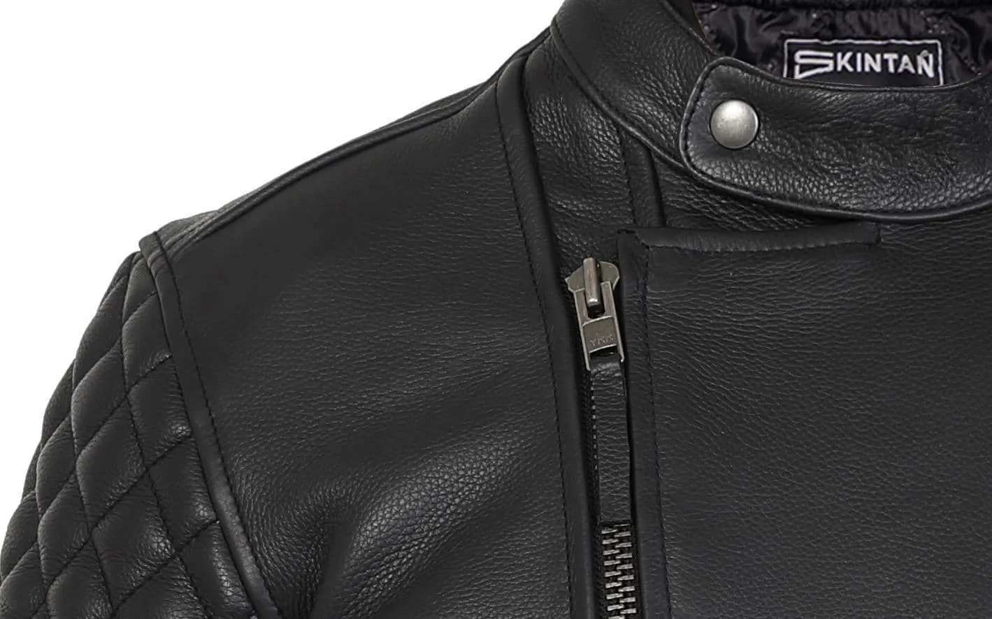 Leather Motorcycle Jacket | Biker Leather Jacket | Men | VENTURI